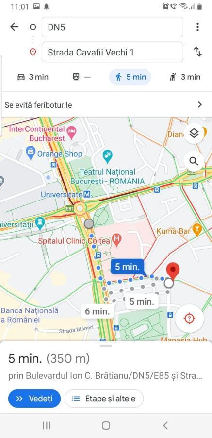 Central Old City Center Studio Universitate Coltea - Cav9 Букурещ Екстериор снимка